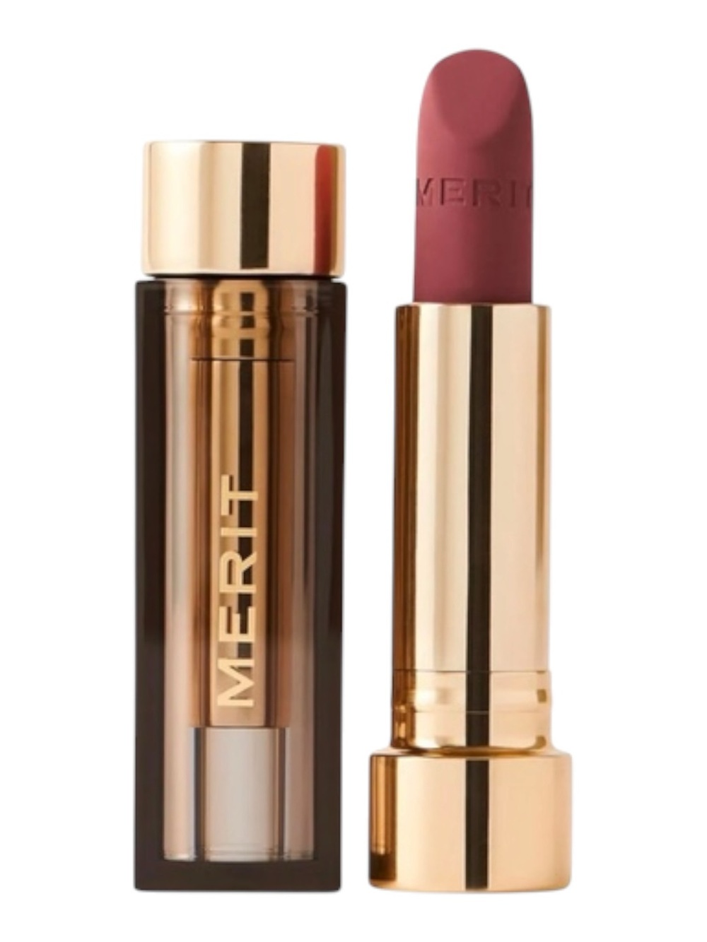 Merit Signature Lip Lipstick Lightweight Matte in Maison Berry Mauve